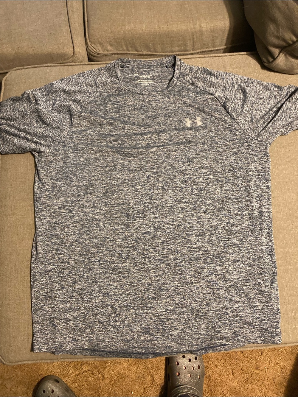 Under Armour Men's Heathered Navy/Gray Short Sleeve Performance Tee